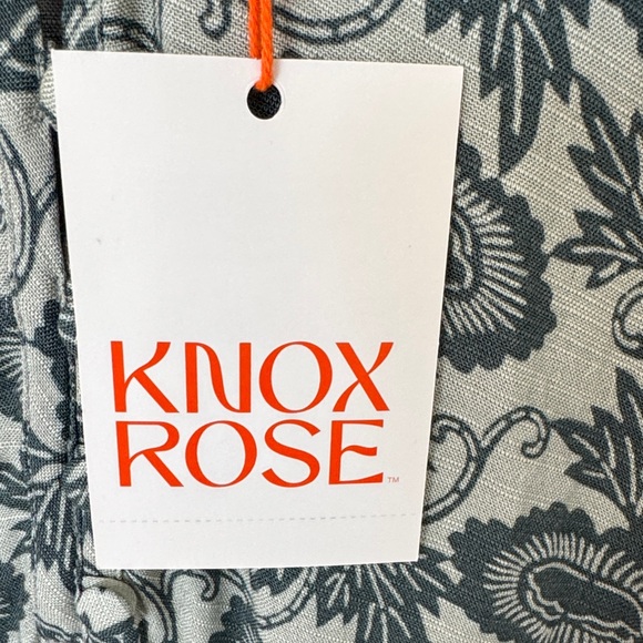 Knox Rose Green Floral Long-Sleeve Peasant Blouse - Picture 3 of 7